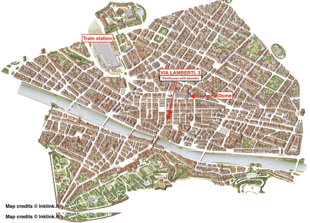 Via Lamberti, 3 - Florence Charming Apartments - Charming And Historic 5Th-Floor Attic Apartment With Elevator In A Building At The Heart Of Vibrant Florence, Just A 2-Minute Walk From All Attractions Экстерьер фото
